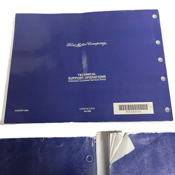 2002 FORD ESCORT WorkShop Manual Vol 1 Vol 2 Wiring Diagram Book Set Paperback - Picture 8 of 8